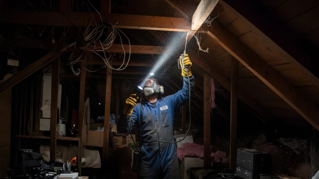 Termite dusting treatment application